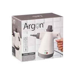Limpiadora a Vapor de Mano Argon 1050W, 31.5x24x14 cm, Blanco/Gris, 250ML, Incluye 9 Accesorios (4 Unidades) Limpiadora a Vapor de Mano Argon 1050W, 31.5x24x14 cm, Blanco/Gris, 250ML, Incluye 9 Accesorios (4 Unidades)