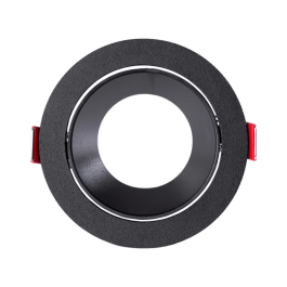 Downlight Circular Negro GU10 Sin Portalámparas/Bombilla LUM-YC396A16