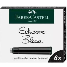 Recambio de tinta para pluma Faber-Castell Negro 6 Piezas (10 Unidades)