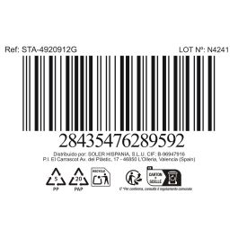 Inde Mug Jumbo, Cerámica 380 cc, Color Mondoñedo Gris, Modelo Santa Clara, 9 cm x 11 cm, Peso 337 g (12 Unidades)