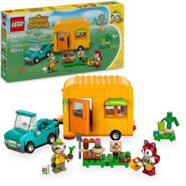 LEGO 77054 Animal Crossing Caravana de Gandulio y Tienda de Jardinería Juguete con 2 Minifiguras para Niños +7 años