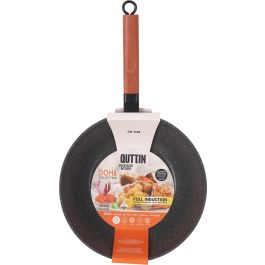Quttin Wok de Aluminio Forjado Full Doha de 28 cm de diámetro para cocina (6 Unidades)