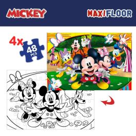 Set de 4 Puzzles Mickey Mouse 35 x 1,5 x 25 cm 48 Piezas (6 Unidades) Set de 4 Puzzles Mickey Mouse 35 x 1,5 x 25 cm 48 Piezas (6 Unidades)