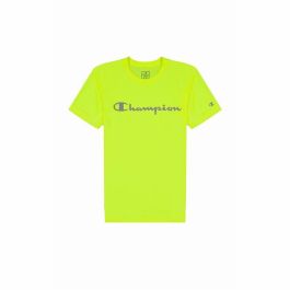 Camiseta de Manga Corta Hombre Champion Crewneck Verde limón