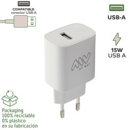 myway cargador de pared USB A 15W blanco