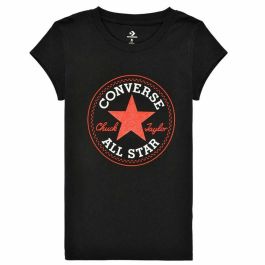 Camiseta de Manga Corta Infantil Converse Timeless Negro