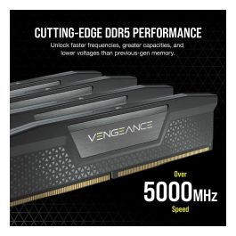 Corsair CMK32GX5M2X7200C34 Memoria RAM DDR5 de 32GB (2x16GB) 7200MHz CL34 Vengeance Black para PC
