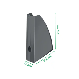 Revistero Plastico Leitz Wow A4 60Mm Azul Metalizado