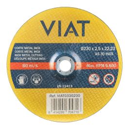 Viat Viat0330230 Disco de corte inox-metal 230 x 2.5 x 22.23 mm para amoladoras, Acero Inoxidable / Chapa / Perfiles / Tubos Precio: 3.50000002. SKU: B12YZBHPEJ