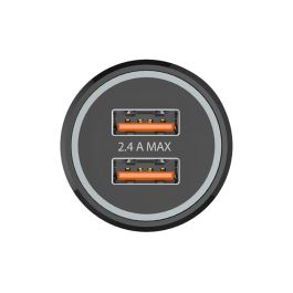 Tech on tech Cargador Coche Mechero 2.4A 3 Puertos USB Carga Rápida para Móvil iPhone Micro USB Type-C Negro Tech on tech Cargador Coche Mechero 2.4A 3 Puertos USB Carga Rápida para Móvil iPhone Micro USB Type-C Negro