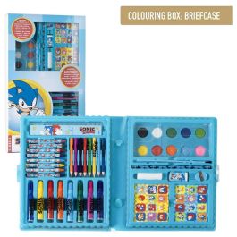 CERDÁ Estuche Papelería Coloreable Sonic the Hedgehog 26,7x45,3x3cm