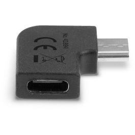 LINDY Adaptador USB 3.2 Tipo C Ángulo 90° Macho a Hembra Negro 41894 20 Gbit/s