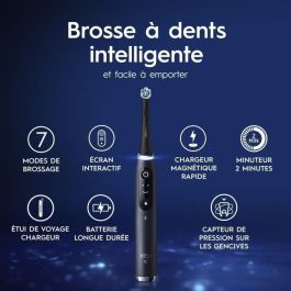 Oral-B 0RA8006530069199 Cepillo de Dientes Eléctrico Conectado iO 9 Edición Navidad Negro Movimiento Oscilante-Rotatorio