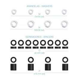 TooQ SSK4820 Kit de Montaje Universal para Pantallas/TVs con Tornillería, Separadores y Arandelas - Compatible con Todas las TVs TooQ SSK4820 Kit de Montaje Universal para Pantallas/TVs con Tornillería, Separadores y Arandelas - Compatible con Todas las TVs