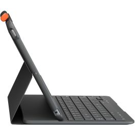 Logitech Slim Folio Teclado Bluetooth y Funda Protectora para iPad 7.ª/8.ª Generación QWERTZ Gris