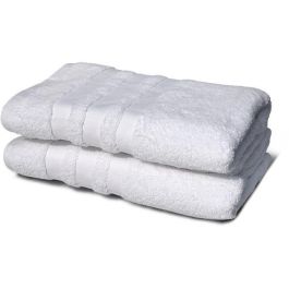 Juego de 2 toallas - LOVELY HOME - 2 Toallas de ducha 70 x 140 cm - Blanco Precio: 28.88999993. SKU: B1H7SXGSAP