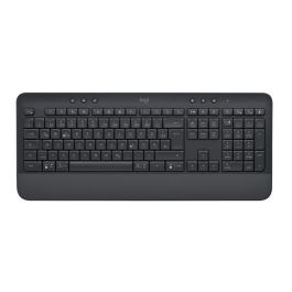 Logitech K650 Teclado Inalámbrico Signature Ergonómico con Reposamuñecas y Teclas Acolchadas, Multi-Plataforma, Resistente Salpicaduras