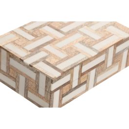 Joyero Urban DKD Home Decor Natural Blanco 13 x 7.5 x 18 cm Set de 2 Joyero Urban DKD Home Decor Natural Blanco 13 x 7.5 x 18 cm Set de 2