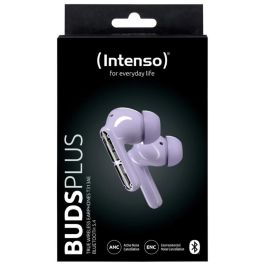 Intenso Buds Plus Auriculares Bluetooth TWS con Cancelación Activa de Ruido (ANC), 25h Batería, Bluetooth 5.4, Control Táctil, USB-C - Modelo 3720313