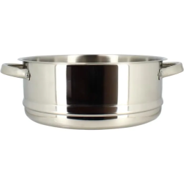 Menastyl 4615450 Cuscús de Acero Inoxidable, 10 Litros, Apto para Todo Tipo de Fuegos, Incluida Inducción