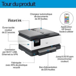HP HP1705138572037 OfficeJet Pro 8124e, Impresora Multifunción de Inyección de Tinta a Color, con 3 meses de Instant Ink y HP+ HP HP1705138572037 OfficeJet Pro 8124e, Impresora Multifunción de Inyección de Tinta a Color, con 3 meses de Instant Ink y HP+
