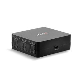 Lindy Splitter Audio Óptico TosLink de 3 Puertos - Divisor Digital SPDIF Compatible Dolby Digital/DTS/LPCM
