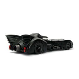 Coche metal batmóvil 1989, incluye figura batman de metal 7 cm escala 1:24 30x15x11 cm