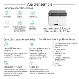 HP Color Laser MFP 178nw Impresora Multifunción Inalámbrica a Color
