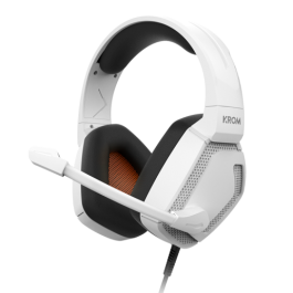 KROM Auriculares Gaming Alámbrico Diadema Kopa PRO Blanco Micrófono Omnidireccional Sonido Estéreo 50mm Compatibilidad Multiplataforma Precio: 24.50000014. SKU: B12CK3ZFTM