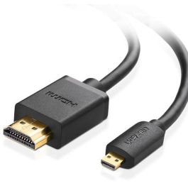 Ugreen Cable Micro HDMI Macho a HDMI Macho 3m Negro Ugreen 30104 | Soporte 3D, Conectores Dorados, PVC Plug and Play