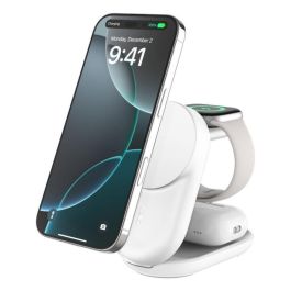 Belkin UltraCharge - Base de carga magnética plegable Qi2 25W, carga inalámbrica rápida para iPhone, Samsung, reloj inteligente y auriculares, color blanco Precio: 96.79000056. SKU: B1FW44LRAZ
