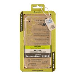 Muvit Funda Recycletek para Samsung Galaxy A34 - Material 100% Reciclado