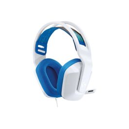 Logitech Auriculares Gaming G335, Jack 3.5mm, Micrófono, Blanco