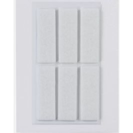 HERMA Filzgleiter, Deslizadores de Fieltro Blancos 15x45 mm
