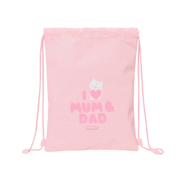 Bolsa Mochila con Cuerdas Safta Love Rosa (26 x 34 x 1 cm) Precio: 7.95000008. SKU: S4307517