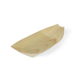 Set de 4 barquillas de madera Algon 23 cm (24 Unidades) Set de 4 barquillas de madera Algon 23 cm (24 Unidades)