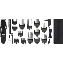 Cortapelos estanco - WAHL - AQUA GROOM - 6 W - 11 peines guía - Autonomía de batería: 3 h - Negro Cortapelos estanco - WAHL - AQUA GROOM - 6 W - 11 peines guía - Autonomía de batería: 3 h - Negro