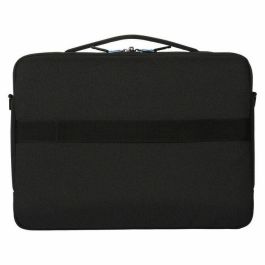 Targus Maletín Coastline EcoSmart para Portátil de 15-16", Negro, Fabricado con Plástico Reciclado del Océano y Protección SafePort