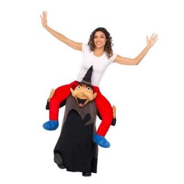 My Other Me Disfraz Ride-On Bruja Negra para Adulto, Túnica con Personaje, Talla M-L, Multicolor