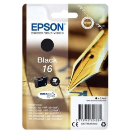 Epson 16 Cartucho de Tinta Negro/Blanco Estándar - 5.4ml, 175 Páginas, 1 Unidad - Tinta Impresión Papel Precio: 31.50000018. SKU: S7732710