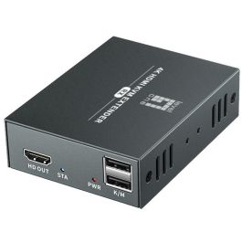Level One Extensor HDMI por Cat.5/6 Kit 4K hasta 100m, Negro