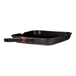 Sarten asador aluminio fundido, inducción, denia experto 28 x 28 x 4,5 cm