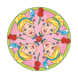 Ravensburger 4005556238477 Princesas Disney Mandala Midi Rompecabezas A partir de 6 años