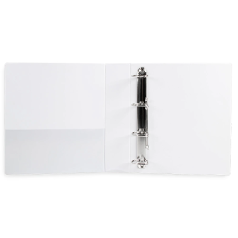 Liderpapel Carpeta Canguro 4 Anillas Mixtas 55mm A4 Plástico Color Blanco