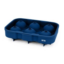 Inde Cubitera Flexible de Silicona Roja para 6 Cubitos de Hielo, 18 x 12.5 x 4.75 cm (24 Unidades)