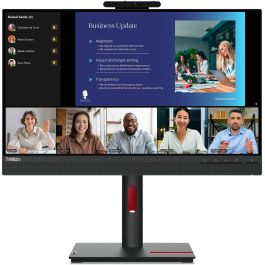 Lenovo ThinkVision T24v-30 Monitor 23.8" FHD IPS 75Hz 4ms con Webcam y Altavoces Negro