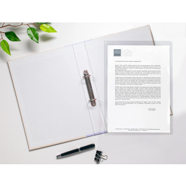 Q-connect Carpeta Dossier Uñero Plástico 180 mc Folio Transparente