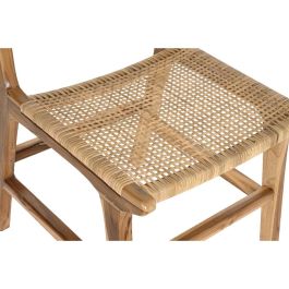 Silla DKD Home Decor Marron Claro Natural 55 x 86 x 51 cm Silla DKD Home Decor Marron Claro Natural 55 x 86 x 51 cm