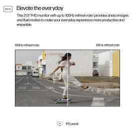 HP Monitor 9U5B0UT 21.5 pulgadas FHD IPS 100Hz Antirreflectante