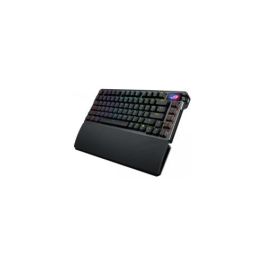 Asus ROG Azoth Extreme Teclado Gaming 75% Inalámbrico con Pantalla OLED, Switch Mecánico NX Snow, 90MP03MA-BKUA01